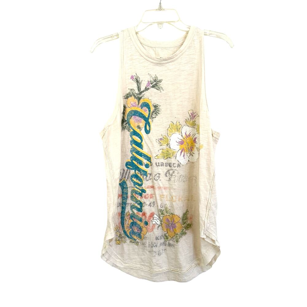 Free People We The Free Rosie Graphic Tank in tofu combo - Picture 6 of 9
